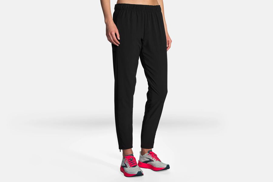 Brooks Women's Shakeout Pant Bottoms Black ( ISTWE0597 )